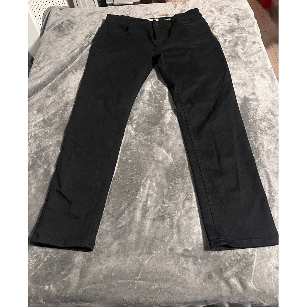 Scott James Slim Fit Black Pants Mens 34x30